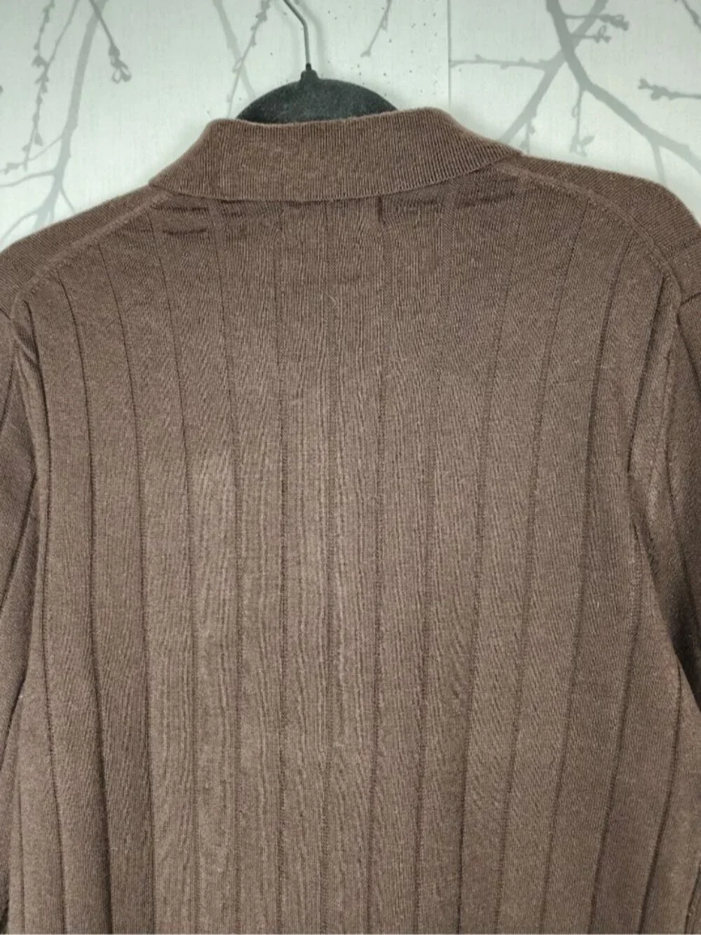 Banana Republic 100% Merino Wool Knit Polo Cardigan